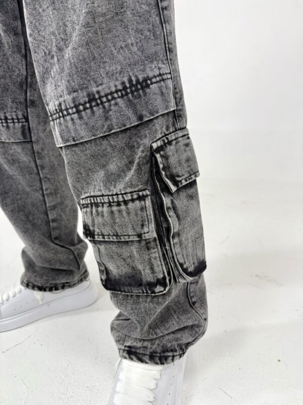 Jean cargo gris - Image 3