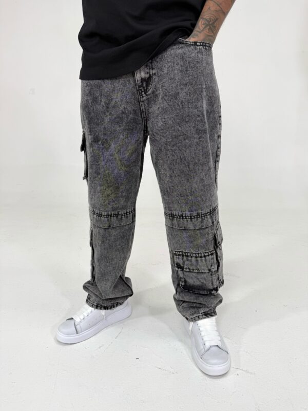 Jean cargo gris - Image 2