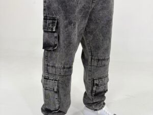 Jean cargo gris