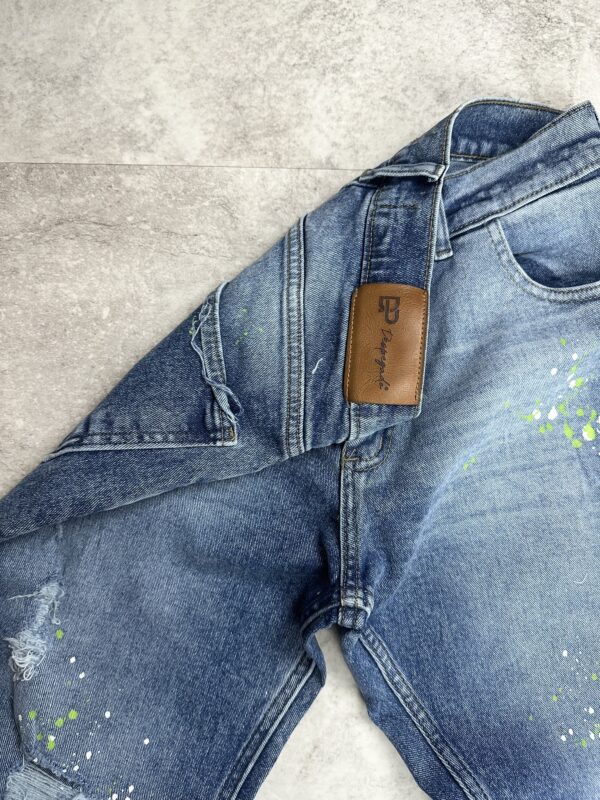 Denim mom c/roturas salpicado - Image 3