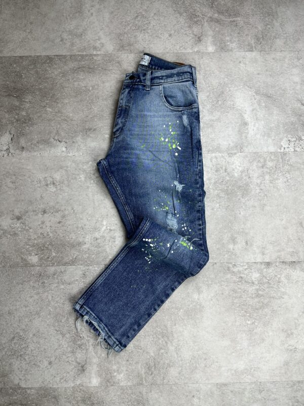 Denim mom c/roturas salpicado - Image 4