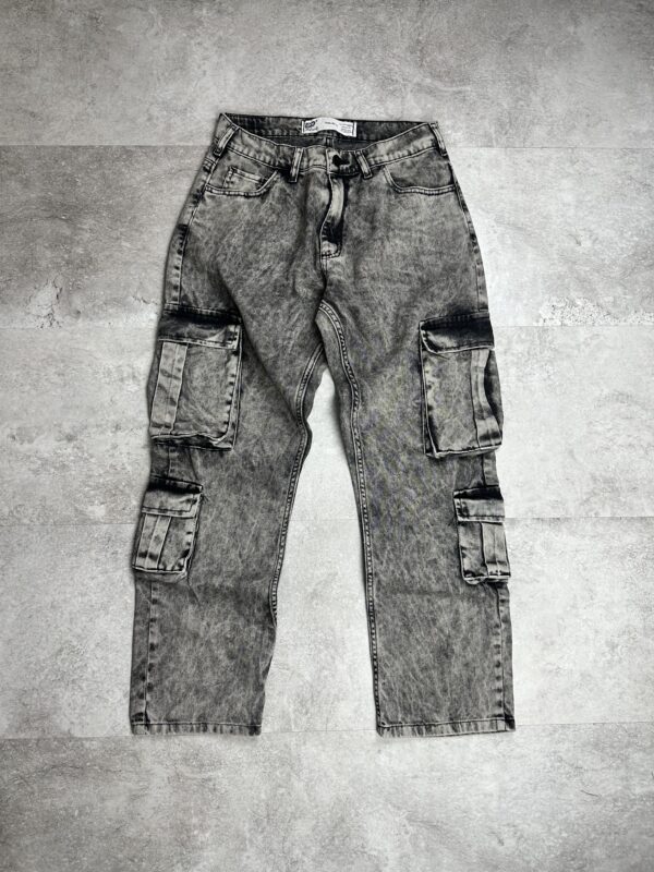 Denim cargo gris