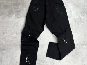 Denim mom negro c/azul